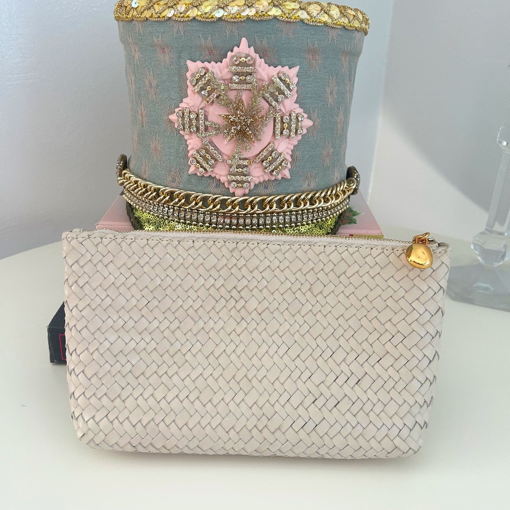 Madewell Handwoven Zip Pouch Cream